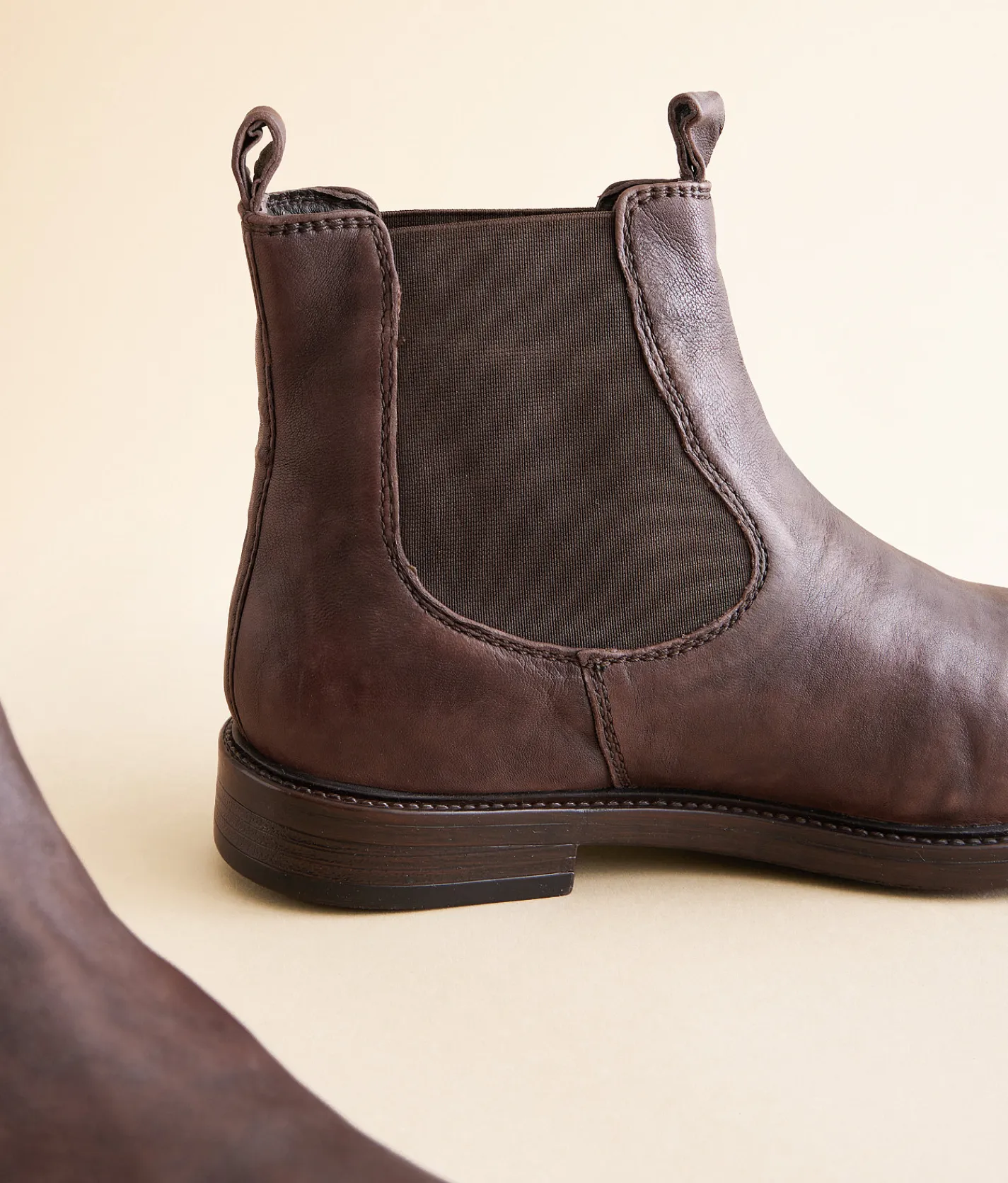 Roan by Bed Stu Looting Leather Chelsea Boot Chocolate Napal TML