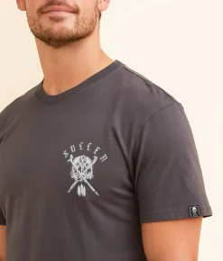 Sullen Lore T-Shirt Gray Pinstripe Outlet