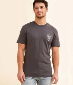Sullen Lore T-Shirt Gray Pinstripe Outlet