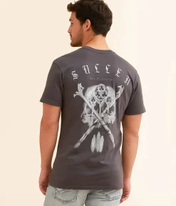 Sullen Lore T-Shirt Gray Pinstripe Outlet