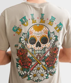 Graphic T-Shirts | Sullen Los Muertos T-Shirt Chateau Grey