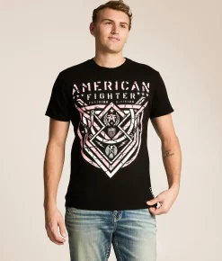 Tops|Graphic T-Shirts | American Fighter Lost Springs T-Shirt Black