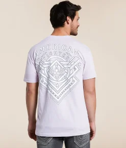 American Fighter Lost Springs T-Shirt Lavender Fog Discount