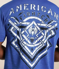 Tops|Graphic T-Shirts | American Fighter Lost Springs T-Shirt Palace Blue Limoges