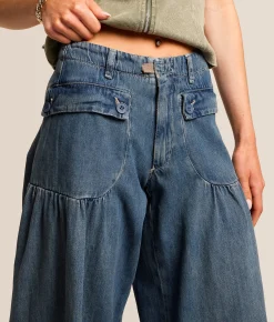 Free People Lotus Wide Leg Jean Juno Hot