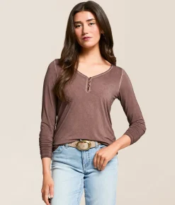 Tops | White Crow Lou Henley Peppercorn