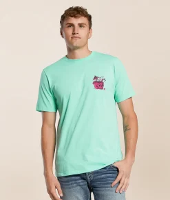 Tops|Graphic T-Shirts | Hurley Loungin' T-Shirt Tropical Mist Htr