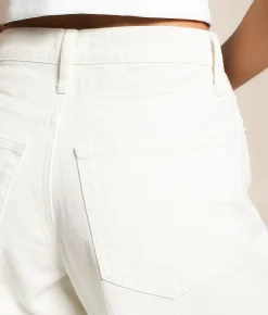 Z Supply Lou Wide Leg Cuffed Jean Off White Discount