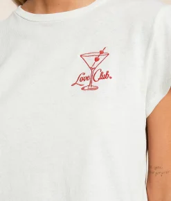 Z Supply Love Club T-Shirt Sea Salt Outlet