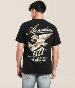 Tops|Graphic T-Shirts | The Brave Ones Love It Or Leave It T-Shirt Black