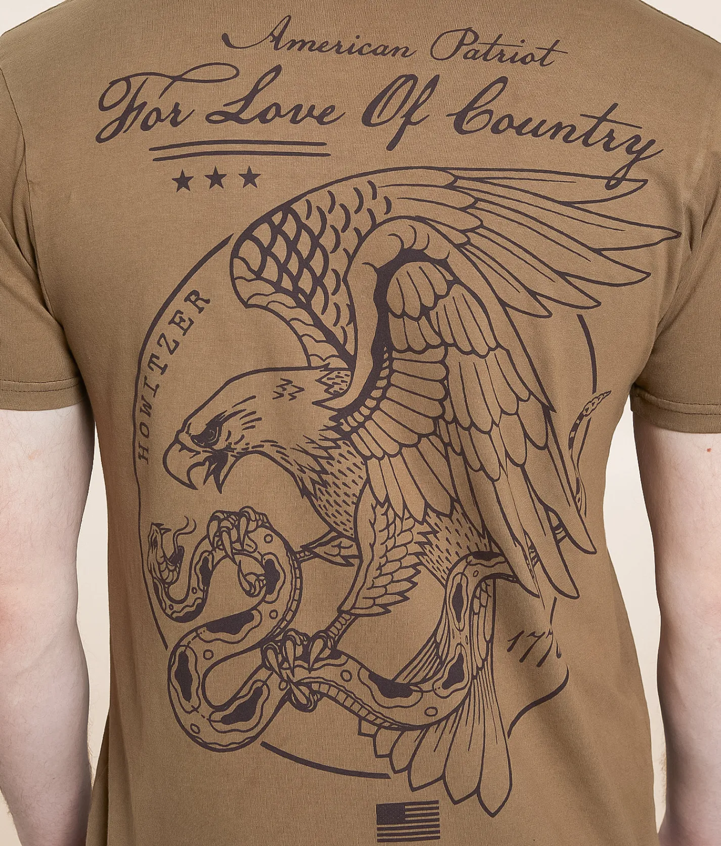Howitzer Love Of Country T-Shirt Timberwolf New