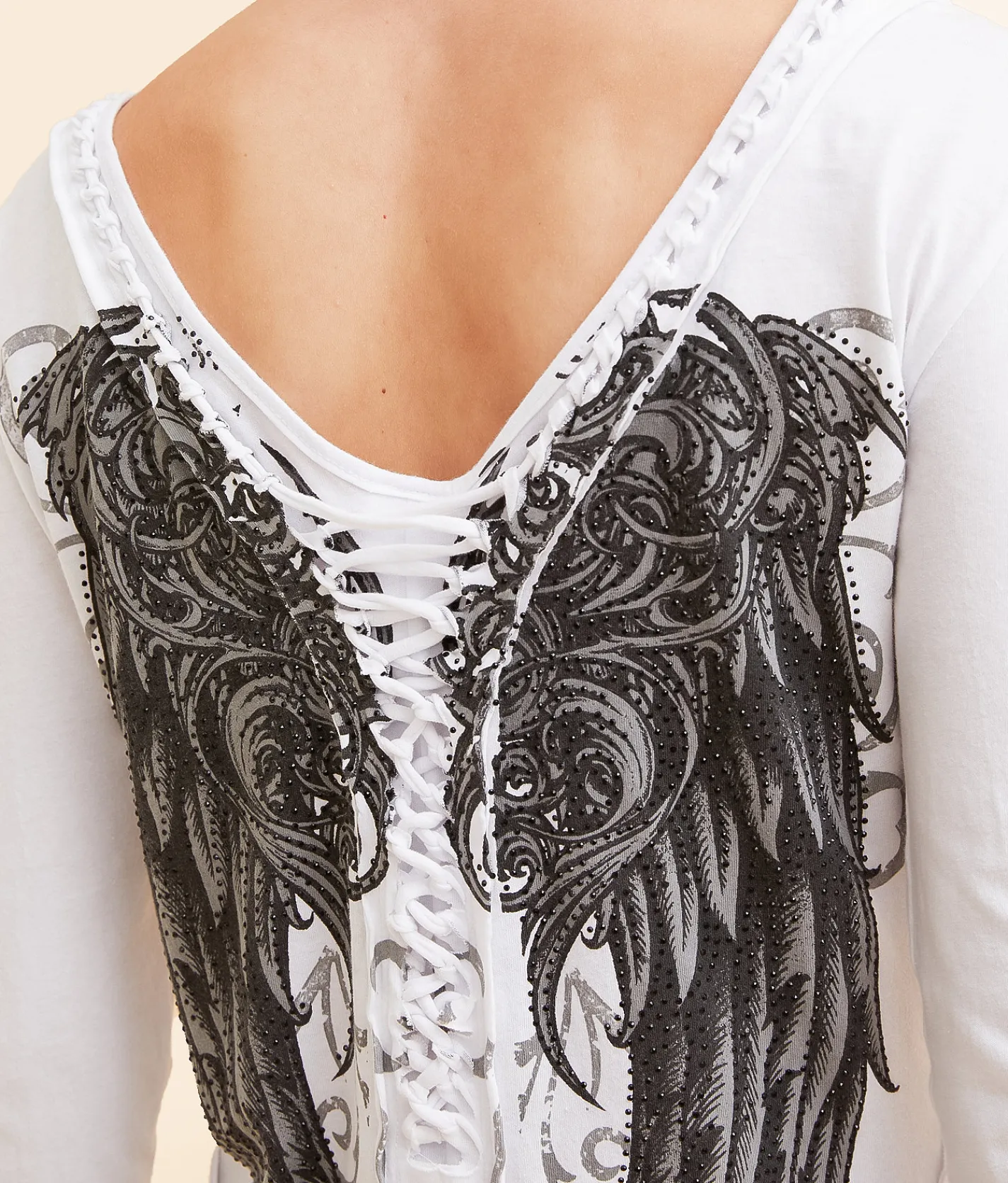 Affliction Lovington Top White Reactive Discount
