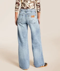 Wrangler® Low Rise Baggy Stretch Jean Blue Spruce Discount
