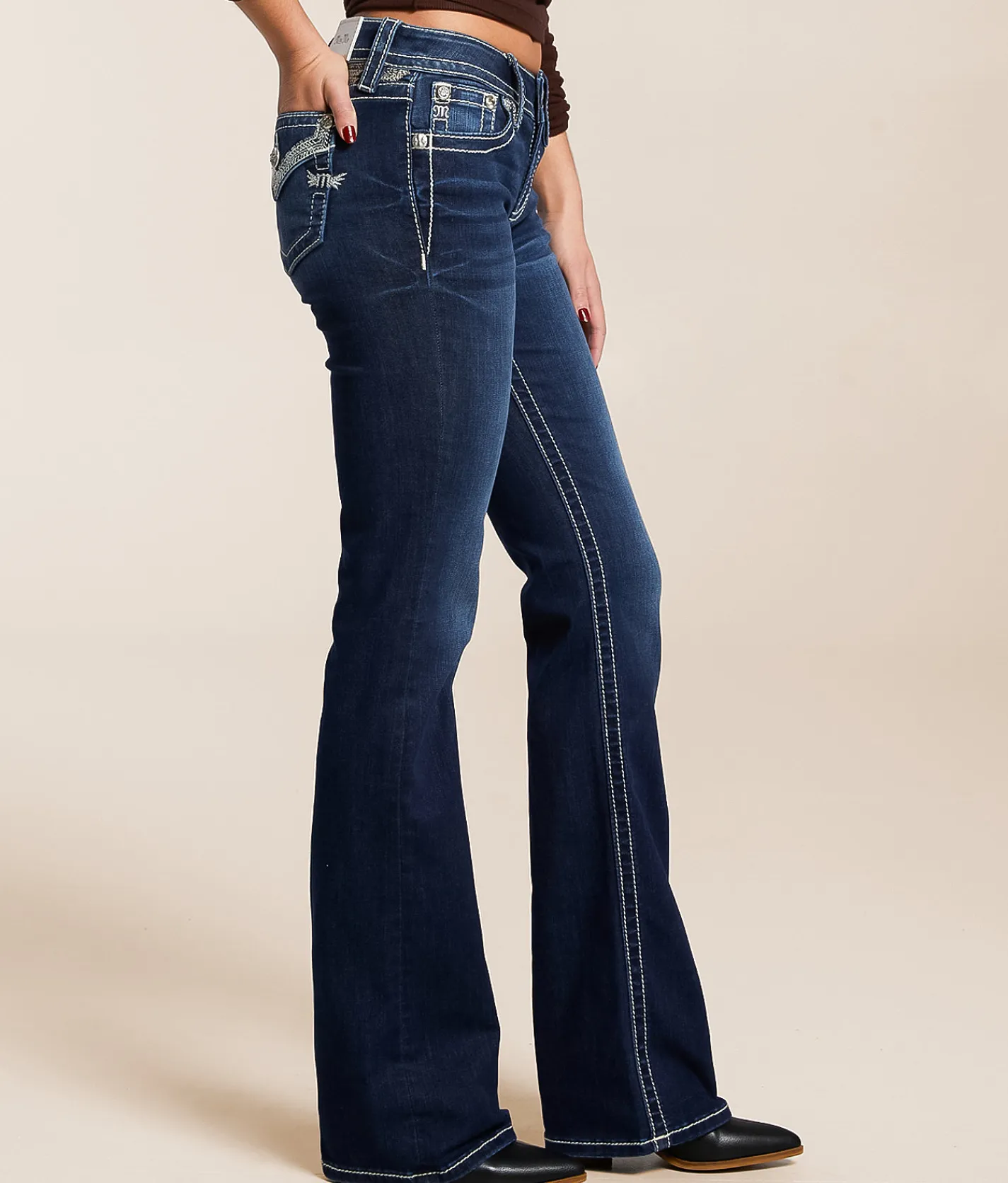 Jeans|Bottoms | Miss Me Low Rise Boot Stretch Jean K1472