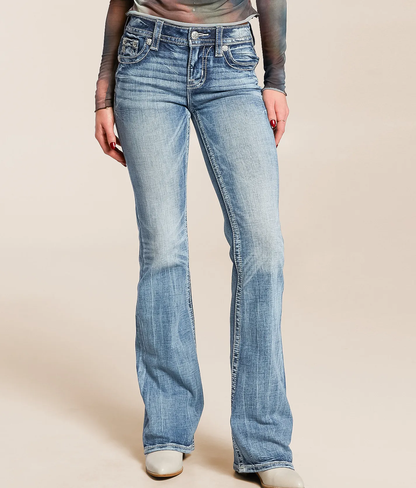 Jeans|Bottoms | Miss Me Low Rise Boot Stretch Jean M383