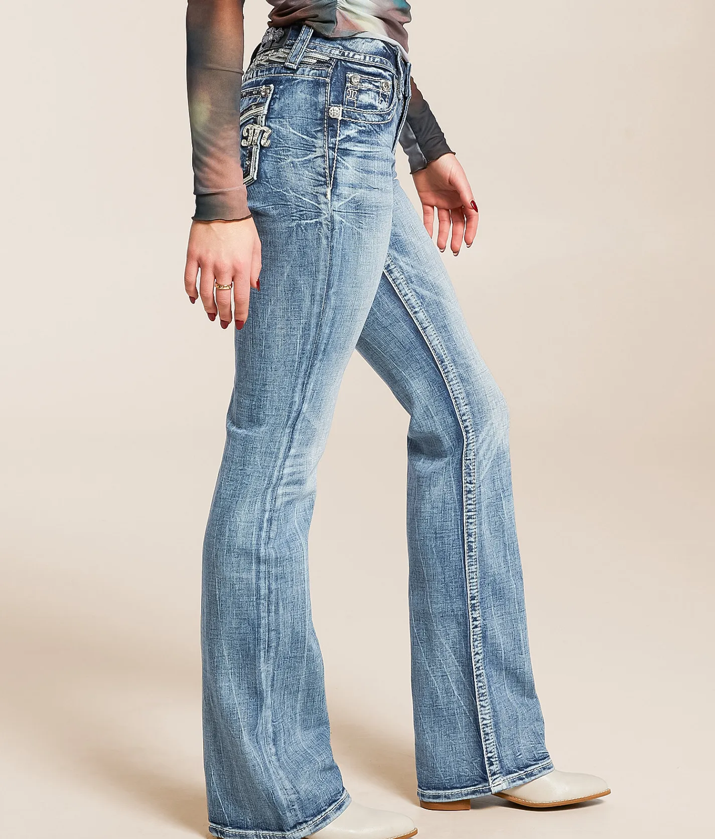Jeans|Bottoms | Miss Me Low Rise Boot Stretch Jean M383