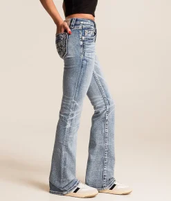 Miss Me Low Rise Boot Stretch Jean M1015 New