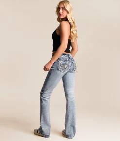 Miss Me Low Rise Boot Stretch Jean M1015 New
