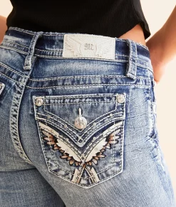 Bottoms | Miss Me Low Rise Boot Stretch Jean M819C