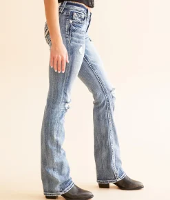 Bottoms | Miss Me Low Rise Boot Stretch Jean M819C