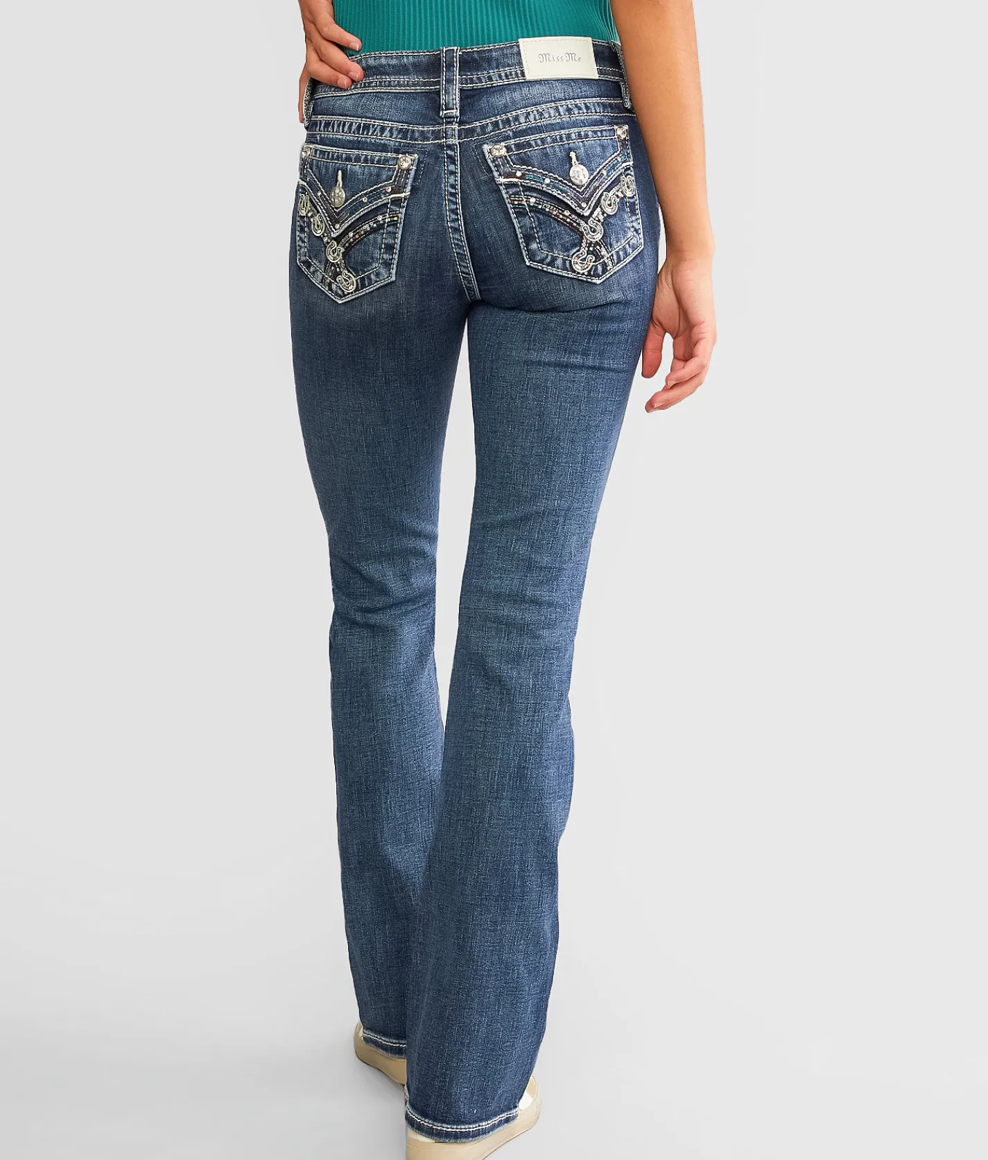Miss Me Low Rise Boot Stretch Jean K1410 Sale
