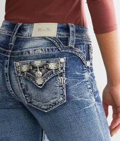 Miss Me Low Rise Boot Stretch Jean M383 Discount
