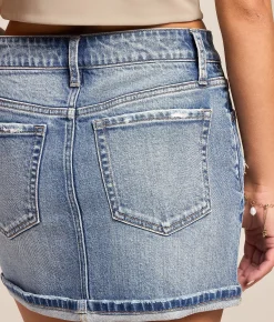VERVET by Flying Monkey Low Rise Denim Skirt Celestial Online