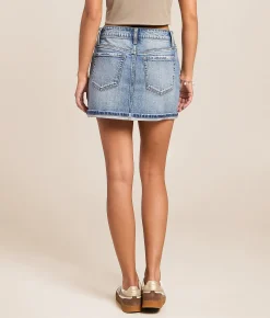 VERVET by Flying Monkey Low Rise Denim Skirt Celestial Online