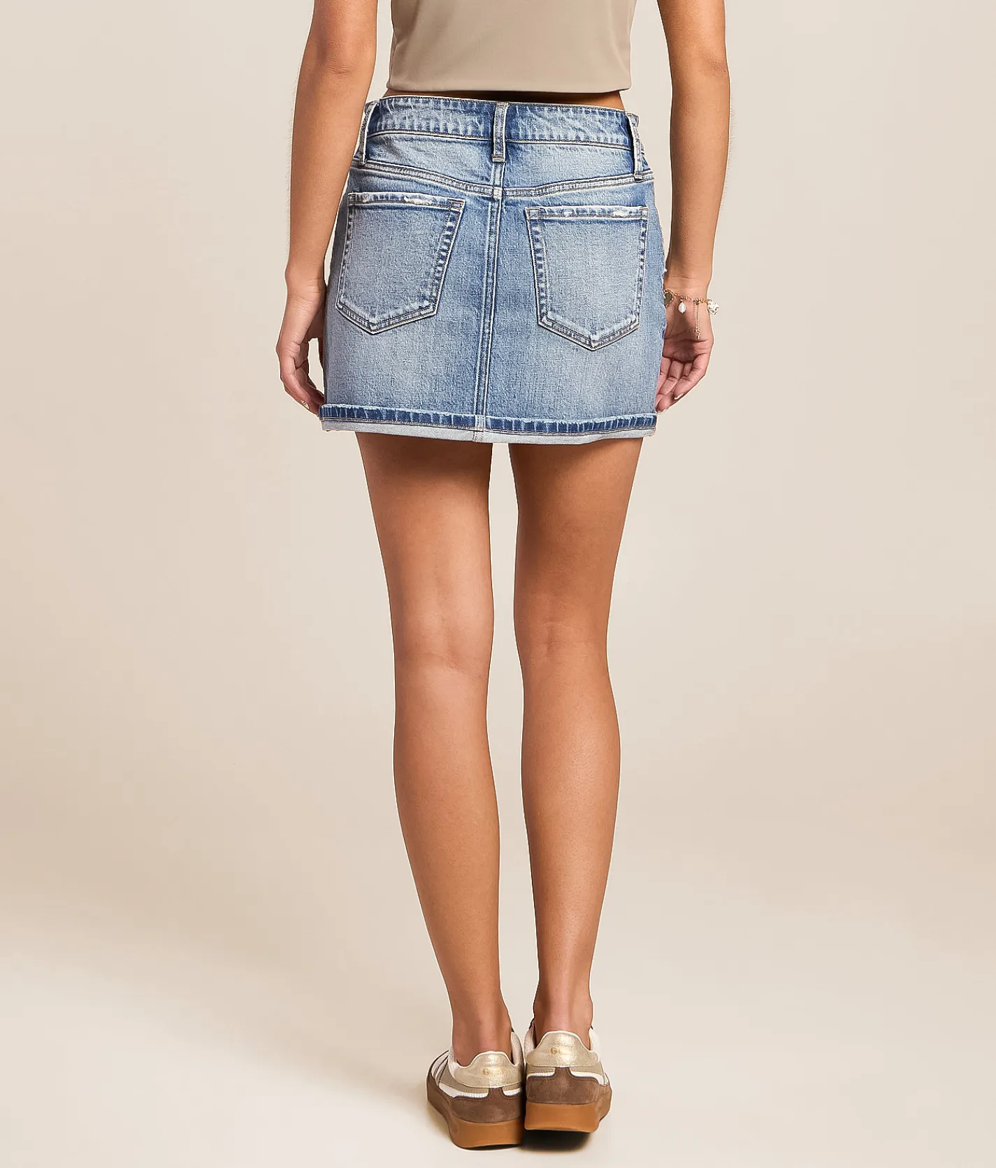 VERVET by Flying Monkey Low Rise Denim Skirt Celestial Online