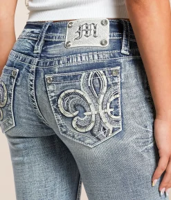 Jeans|Bottoms | Miss Me Low Rise Flare Stretch Jean M1079