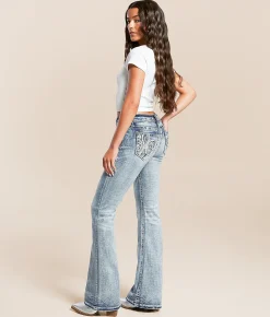 Jeans|Bottoms | Miss Me Low Rise Flare Stretch Jean M1079