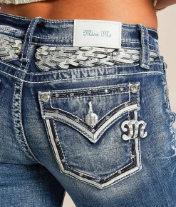 Jeans|Bottoms | Miss Me Low Rise Flare Stretch Jean K1432