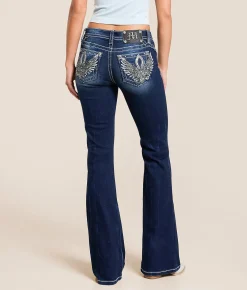 Bottoms | Miss Me Low Rise Flare Stretch Jean D1163