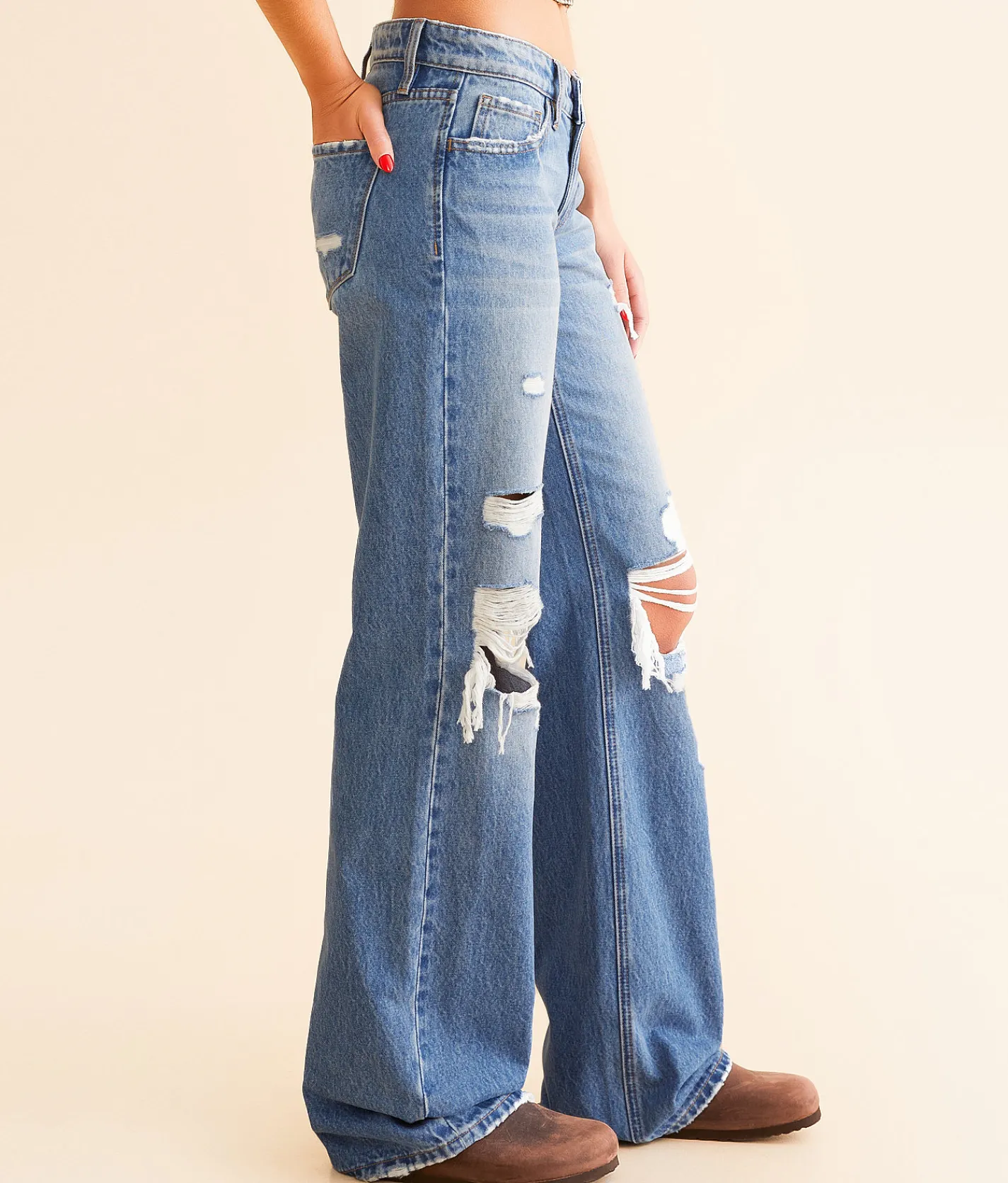 Flying Monkey Low Rise Loose Jean Point Up New