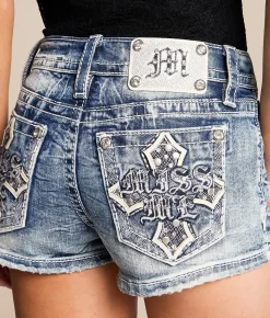 Miss Me Low Rise Stretch Short M1015 New