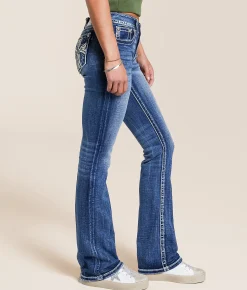 Miss Me Low Rise Tailored Boot Stretch Jean K1201 Clearance