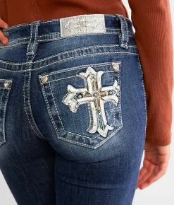 Jeans|Bottoms | Miss Me Low Rise Tailored Boot Stretch Jean K1322