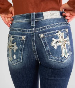 Jeans|Bottoms | Miss Me Low Rise Tailored Boot Stretch Jean K1322