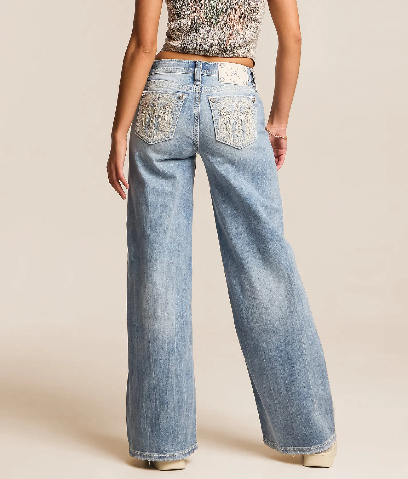 Jeans | Miss Me Low Rise Wide Leg Stretch Jean L383
