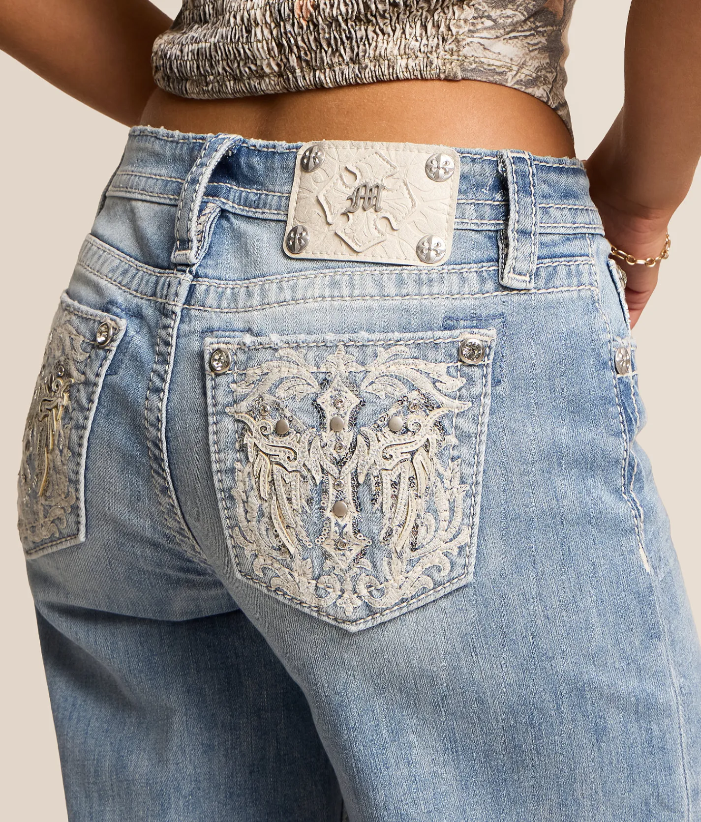 Jeans | Miss Me Low Rise Wide Leg Stretch Jean L383