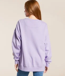 Gameday SOCIAL® LSU Tigers Oversized Pullover Lavender Hot