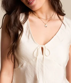 Tops | Z Supply Luana Satin Tank Top Cloud
