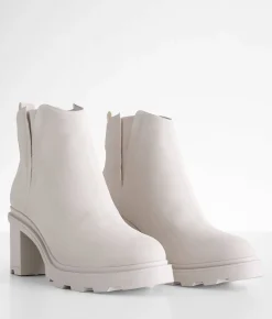 Mia Luanna Lug Ankle Boot Ice Discount