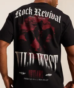 Tops|Graphic T-Shirts | Rock Revival Luca T-Shirt Black