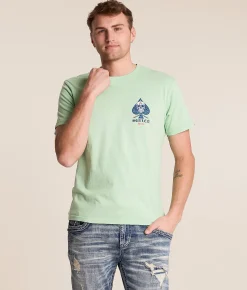 Tops|Graphic T-Shirts | Sullen Luck On The Line T-Shirt Neptune