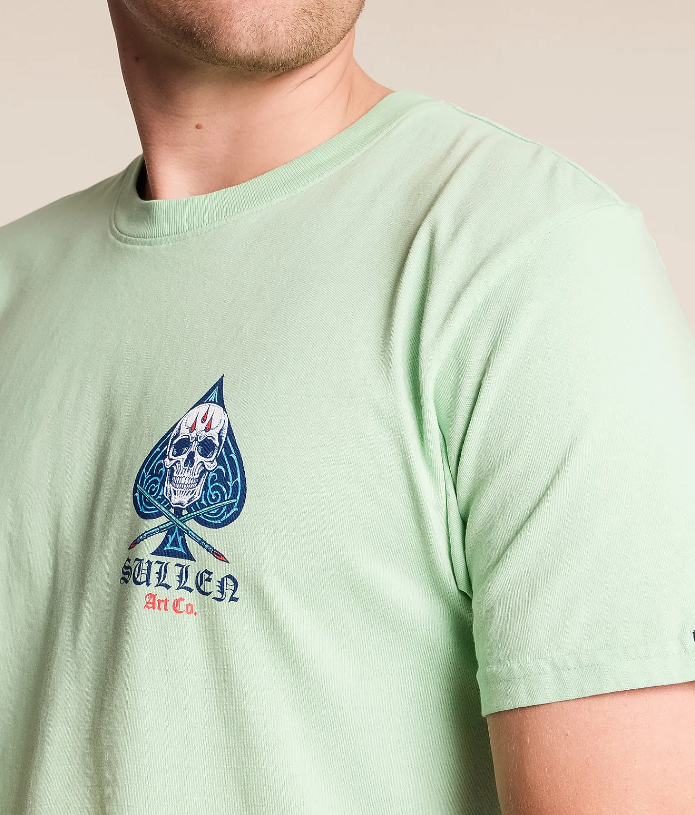 Tops|Graphic T-Shirts | Sullen Luck On The Line T-Shirt Neptune