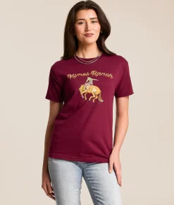 Kimes Ranch Lucky B Rodeo-Oh! T-Shirt Burgundy Discount
