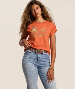 Kimes Ranch Lucky B Roper T-Shirt Spiced Red New