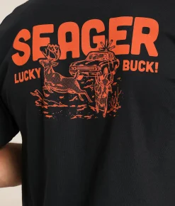 Graphic T-Shirts | Seager Lucky Buck T-Shirt Black