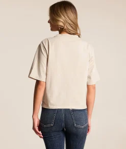 Ariat Lucky Faux Pearl T-Shirt Washed Beige Online
